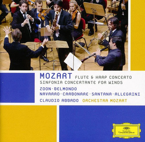 the album cover for Lucas Macias Navarro - Sinfonia Concertante for Winds: Flute & Harp Cto