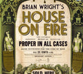 the album cover for Brian Wright - House on Fire