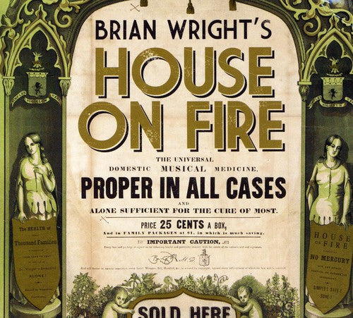 the album cover for Brian Wright - House on Fire