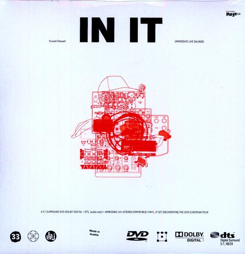 the album cover for Russell Haswell - In It (Immersive Live Salvage)