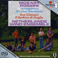 the album cover for Mozart/Rossini - Arrangements for Wind Instruments