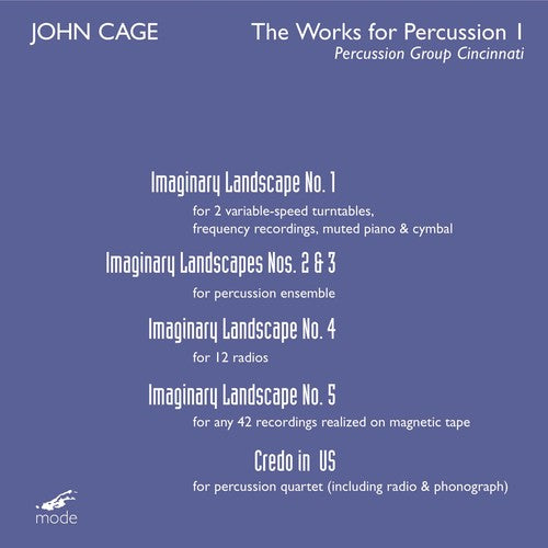 the album cover for Percussion Group Cincinnati - Works for Percussion 1: Percussion Group