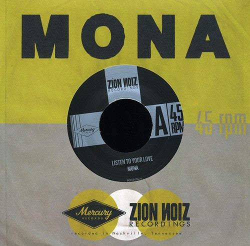 the album cover for Mona - Listen To Your Love/All This Time