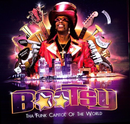 the album cover for Bootsy Collins - Tha Funk Capitol of the World