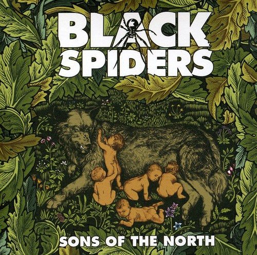 the album cover for Black Spiders - Sons of the North