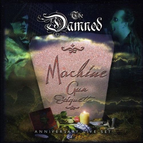 the album cover for The Damned - Machine Gun Etiquette Anniversary Live Set