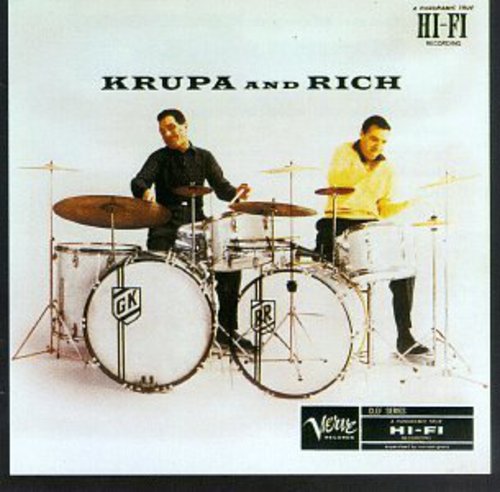 the album cover for Gene Krupa - Krupa & Rich