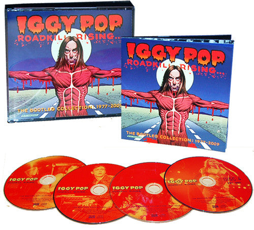 the album cover for Iggy Pop - Roadkill Rising: The Bootleg Collection 1977-2009