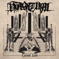 the album cover for Vastum - Carnal Law