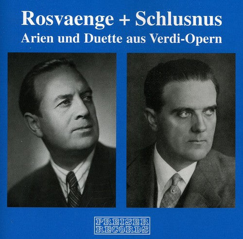 the album cover for HELGE ROSVAENGE - Arias & Duets By Verdi