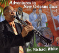 the album cover for Dr White Michael - Adventures in New Orleans Jazz 1