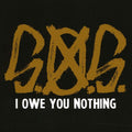 the album cover for Sos - I Owe You Nothing