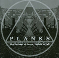 the album cover for Planks - The Darkest Of Grays/Solicit To Fall