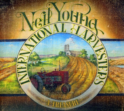 the album cover for Neil Young International Harvesters - A Treasure [With Blu-ray]