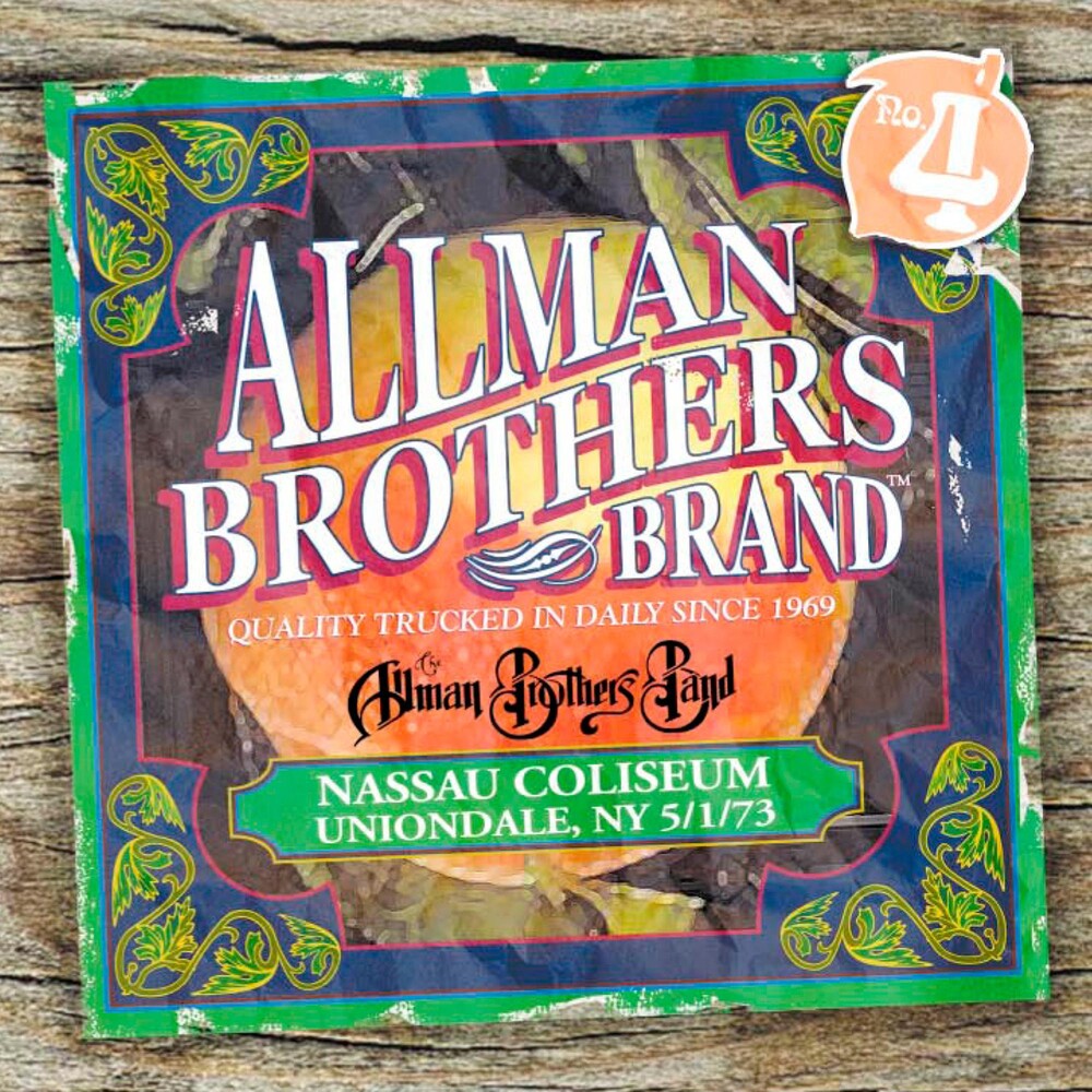 the album cover for The Allman Brothers Band - Nassau Coliseum Ny 5/1/73 [Limited Collector's Edition]