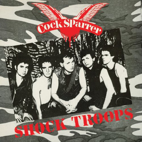 the album cover for Cock Sparrer - Shock Troops