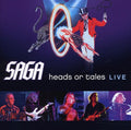 the album cover for Saga - Heads Or Tales: Live