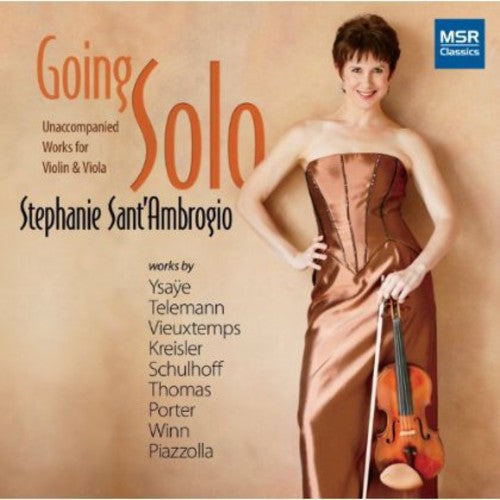the album cover for Sant'Ambrogio/Sykes - Going Solo