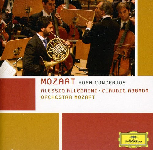 the album cover for Alessio Allegrini - Horn Concertos Nos 1-4