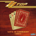the album cover for ZZ Top - Live in Germany 1980
