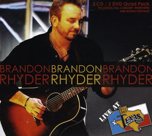 the album cover for Brandon Rhyder - Live at Billy Bob's Texas