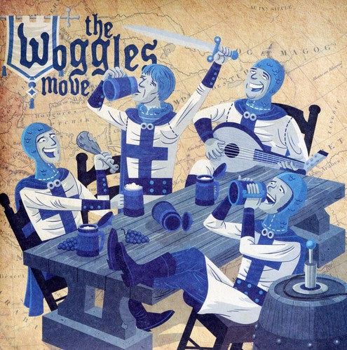 the album cover for Woggles - Move/A Waste on the Young