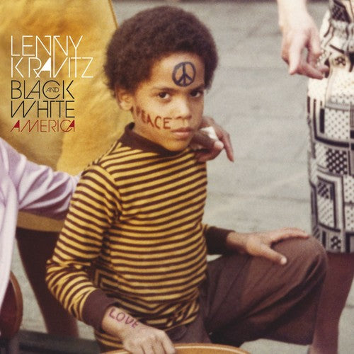 the album cover for Lenny Kravitz - Black and White America