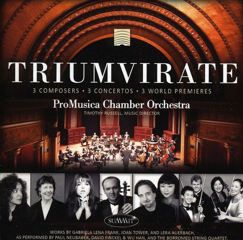 the album cover for Timothy Russell - Triumverate: Three World Premieres
