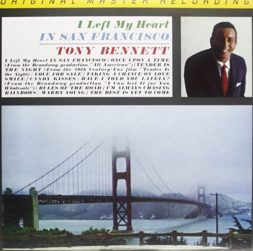 the album cover for Tony Bennett - I Left My Heart In San Francisco