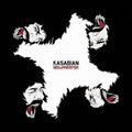 the album cover for Kasabian - Velociraptor! [Import]