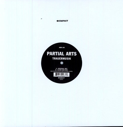the album cover for Partial Arts - Trauermusik