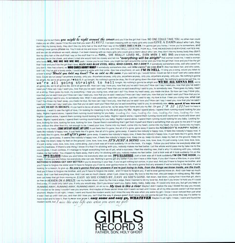 the album cover for Girls - Father, Son, Holy Ghost