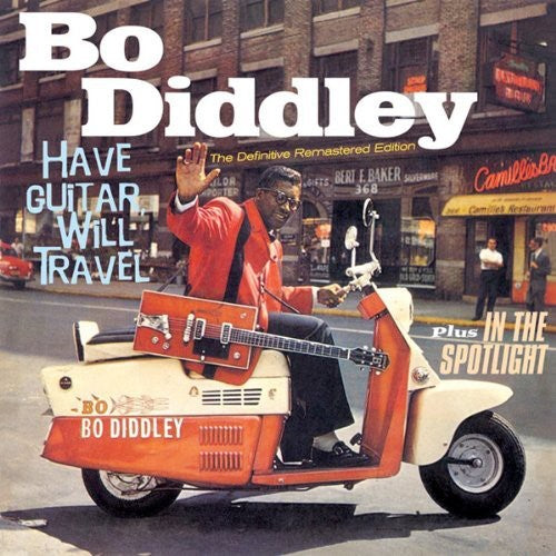 the album cover for Bo Diddley - Have Guitar Will Travel/In The Spotlight [Import]
