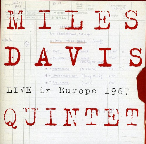 the album cover for Miles Davis - Bootleg: The Miles Davis Quintet Live In Europe 1967 - Highlights