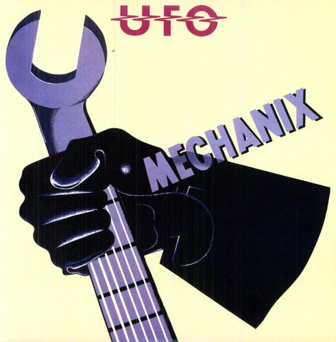 the album cover for UFO - Mechanix