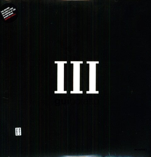 the album cover for Gui Boratto - III