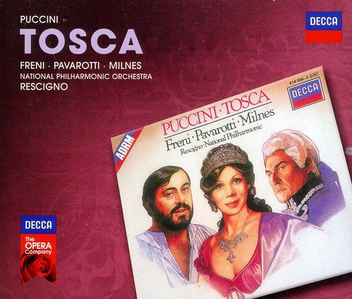 the album cover for Mirella Freni - Tosca