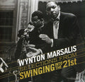 the album cover for Wynton Marsalis - Swingin Into the 21st: 50th Birthday Celebration
