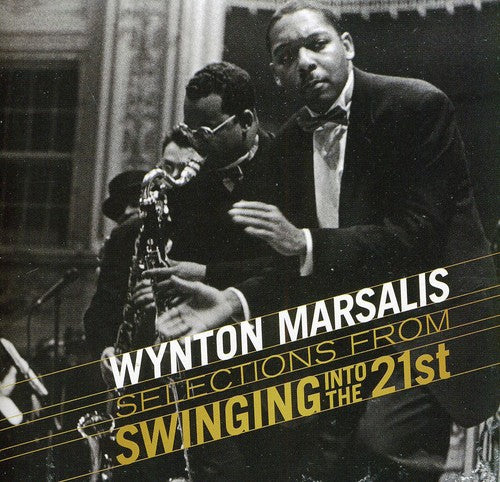 the album cover for Wynton Marsalis - Swingin Into the 21st: 50th Birthday Celebration