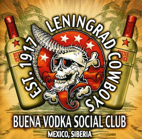 the album cover for Leningrad Cowboys - Buena Vodka Social Club [Import]