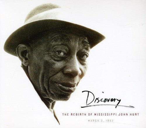 the album cover for Mississippi John Hurt - Discovery: The Rebirth Of Mississippi John Hurt