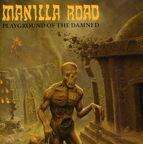 the album cover for Manilla Road - Playground of the Damned