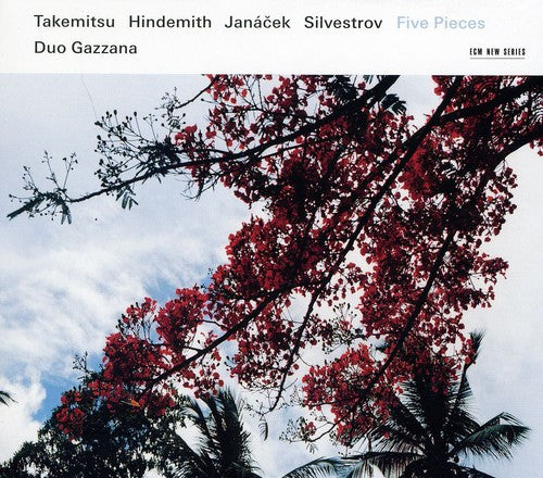 the album cover for Duo Gazzana - Five Pieces Takemitsu/Hindemoth/Janacek/Silvestrov
