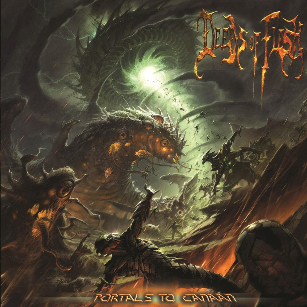 the album cover for Deeds Of Flesh - Portals of Canaan