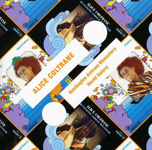 the album cover for Alice Coltrane - Huntington Ashram Monastery/World Galaxy