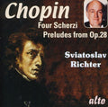the album cover for Sviatoslav Richter - Four Scherzi / Preludes Op 28