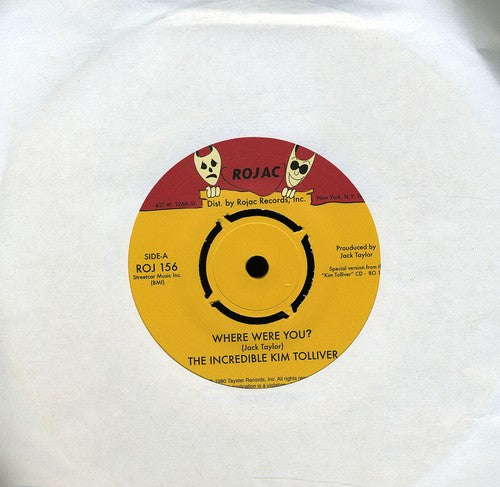 the album cover for Kim Tolliver - Where Were You?/(You're Trying To) Cop My Stuff