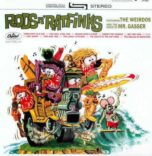 the album cover for Mr. Gasser & The Weirdos - Rods & Ratfinks