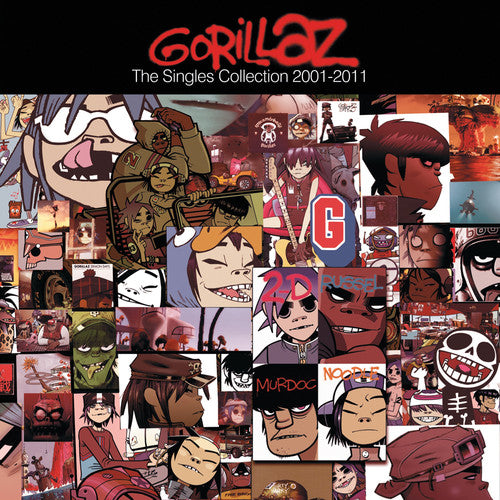 the album cover for Gorillaz - Singles Collection