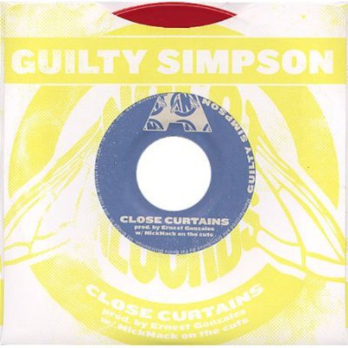 the album cover for Guilty Simpson - Close Curtains/Unbelievable